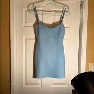 Hello Molly Light Blue Mini Dress